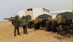 Модернізована гармата М-30 у Лівії в 2017-у році