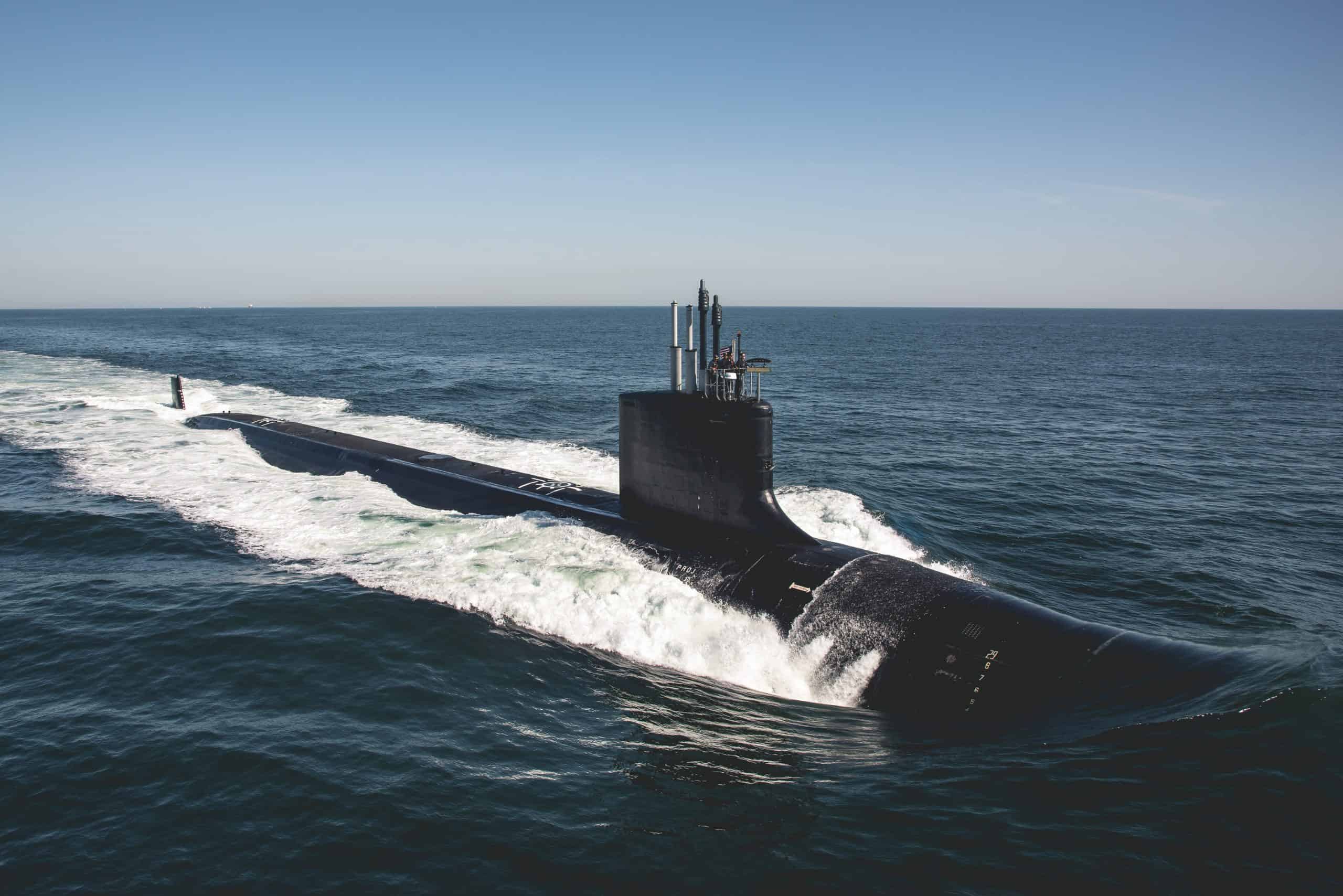 Підводний човен USS Delaware (SSN 791) в Атлантичному океані 31 серпня 2019-го року