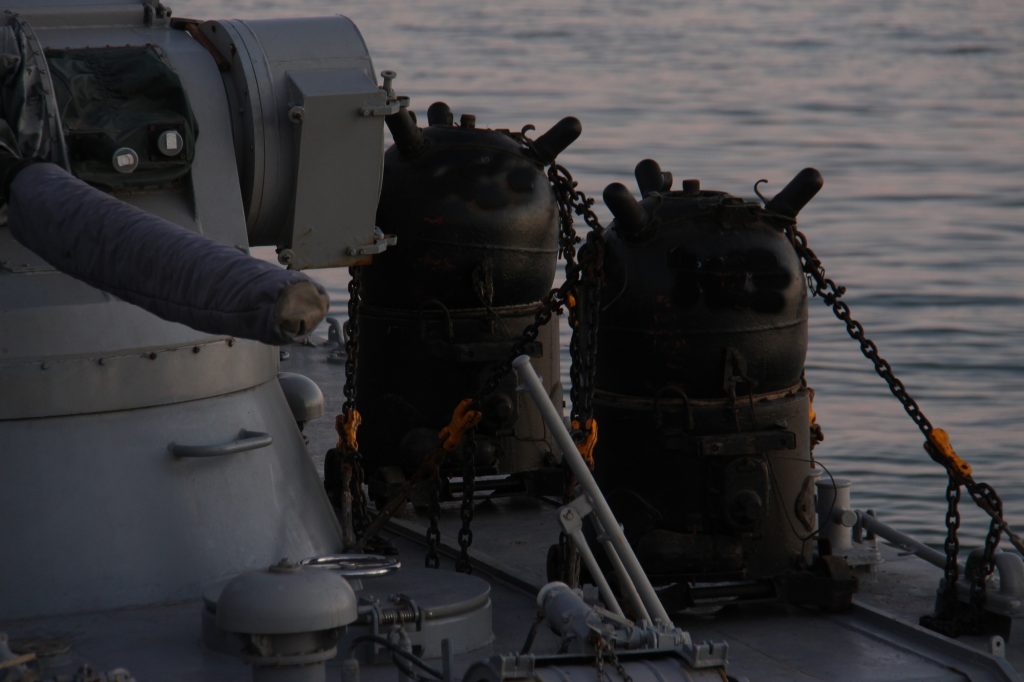 Відпрацювання екіпажем катеру «Лубни» навантаження морських мін
