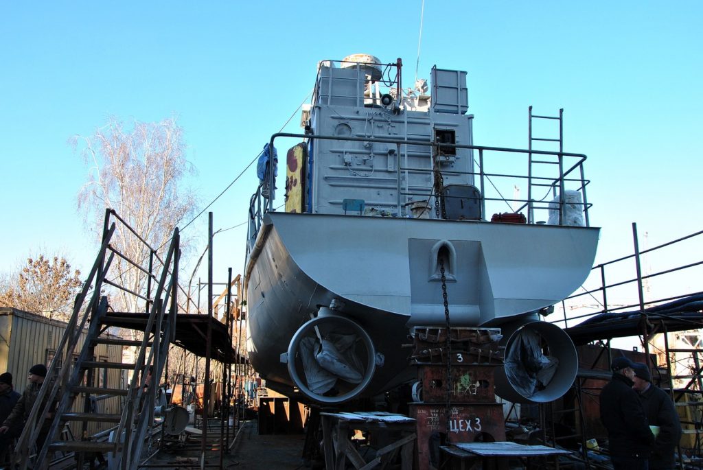 Завершення ремонтних робіт на десантному катері «Сватове»