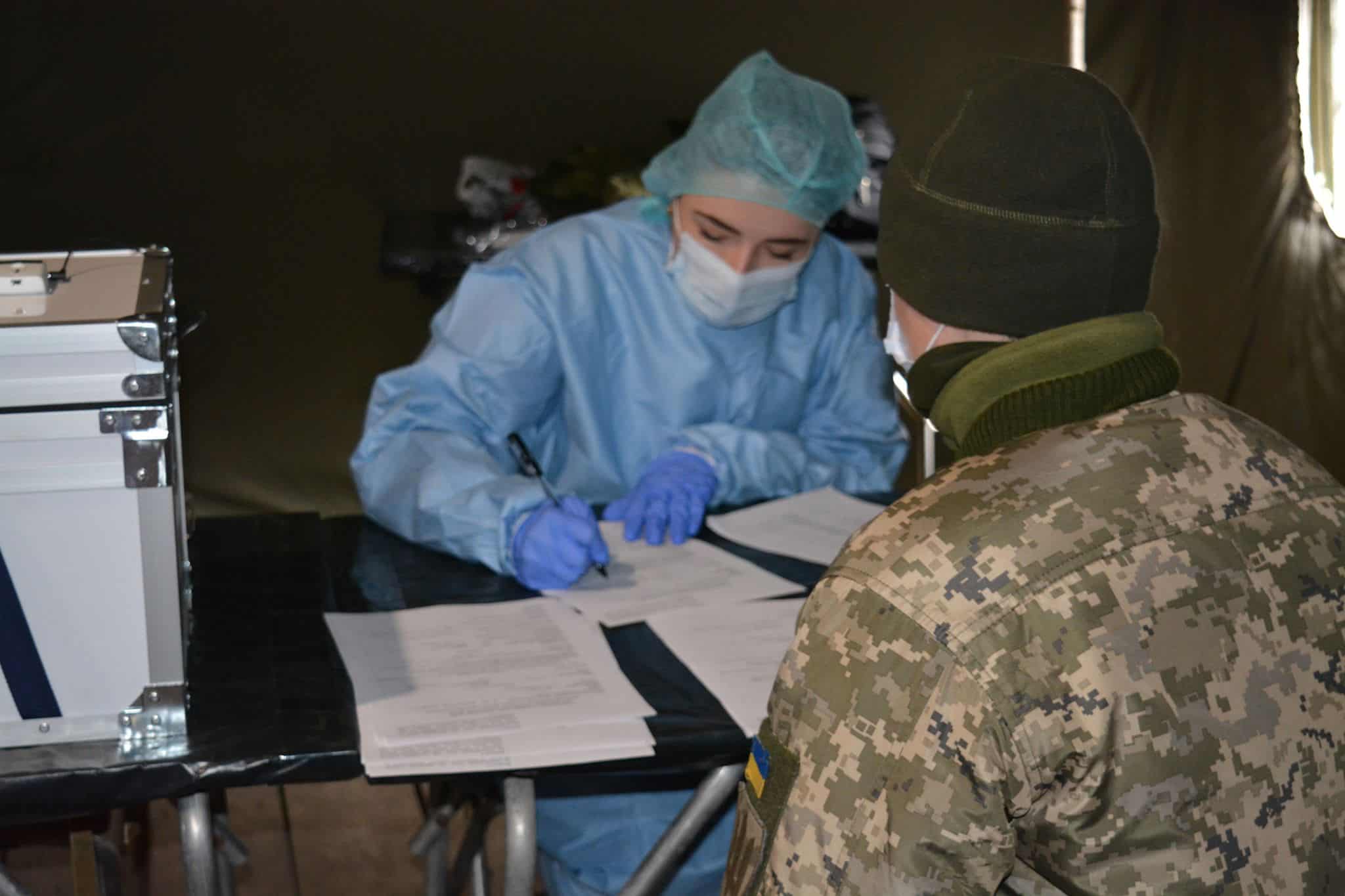 Військовослужбовців ЗСУ тестують на коронавірус