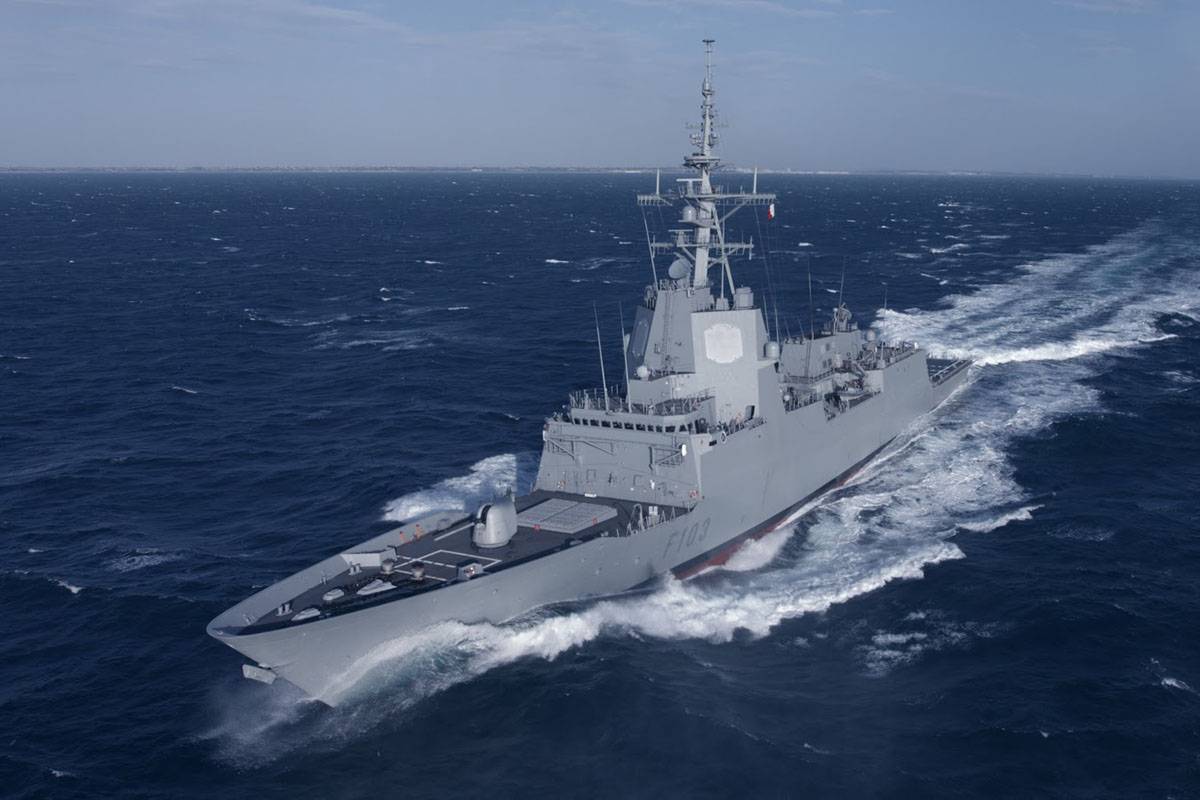 Зображення перспективного фрегату ВМС Іспанії проєкту F110