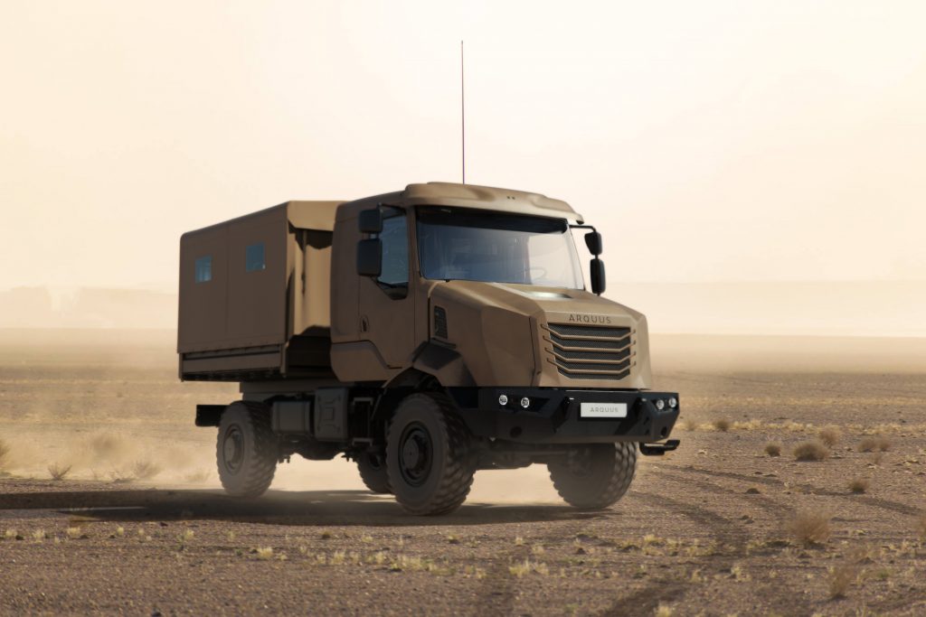 Зображення перспективних військових вантажних автомобілів Arquus ARMIS з колісною формулою 4x4