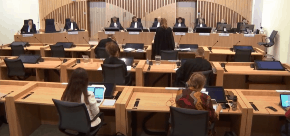 Зал засідання суду по справі MH17