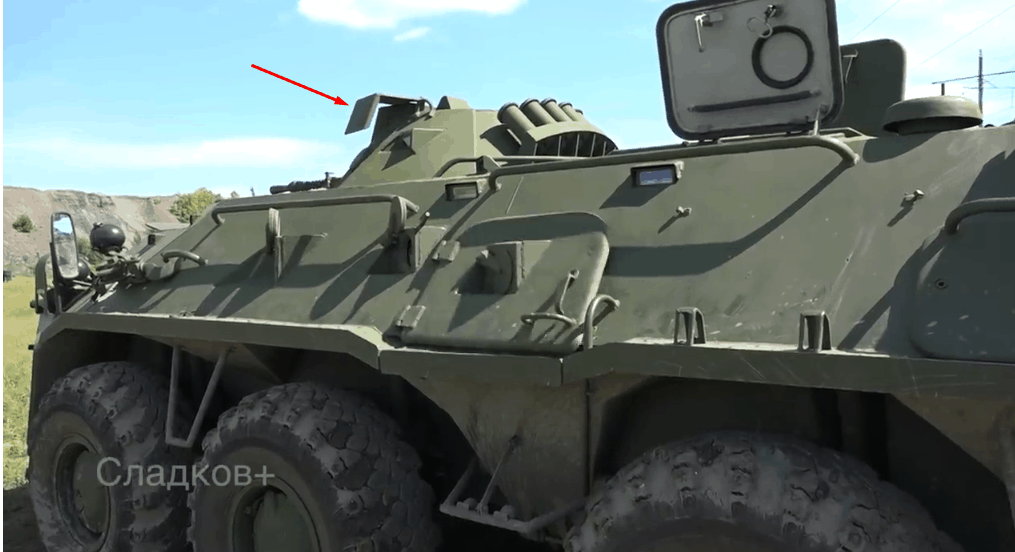 Російський приціл ТКН-4ГА-01 на БТР-80. Кадр з відео тренувань бойовиків на Донбасі.