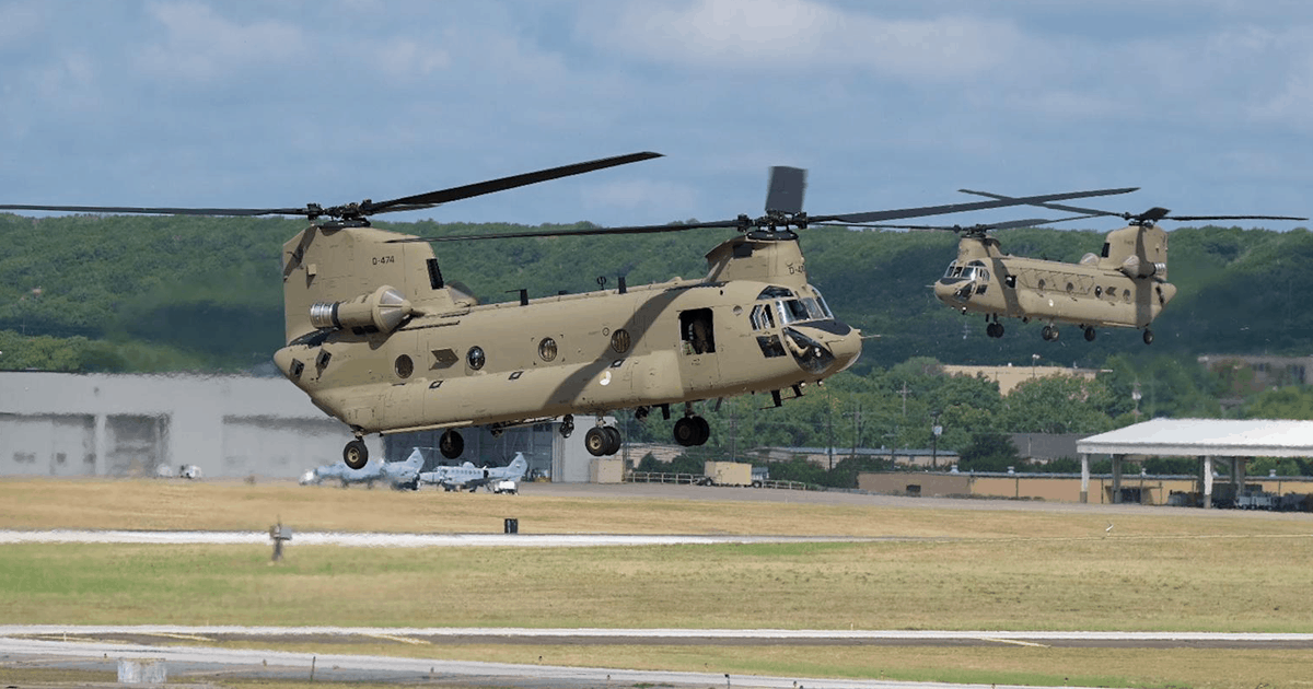 CH-47F в Форт-Худі, штат Техас. Фото: МО Нідерландів