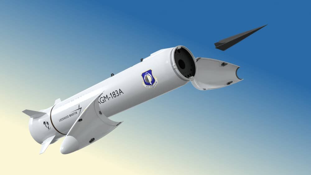Зображення перспективної гіперзвукової ракети AGM-183A ARRW