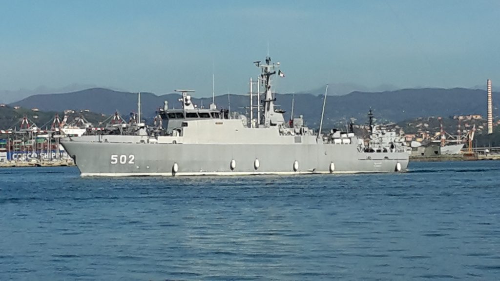 Корабель протимінної оборони компанії Intermarine. Фото: Twitter