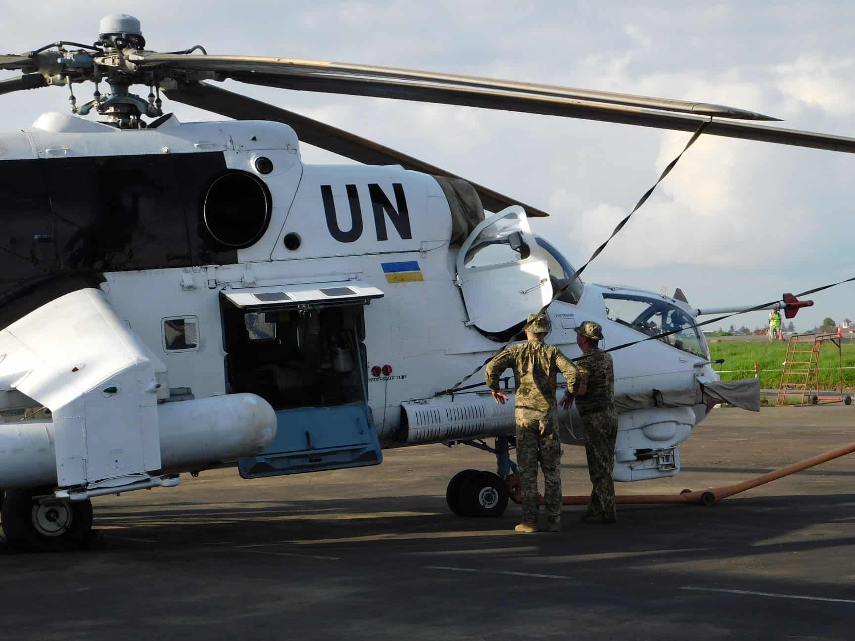Мі-24 18-го окремого вертольотного загону у Демократичній Республіці Конго