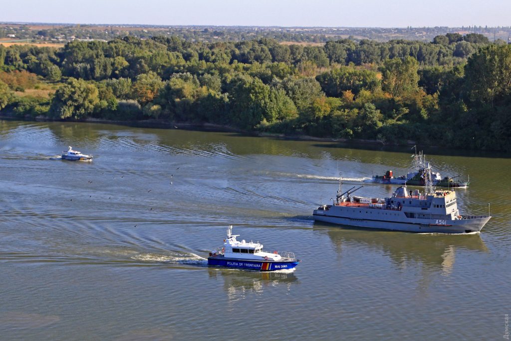 Військові кораблі та катери під час навчань Навчання Riverine-2018 Фото: ВМС України