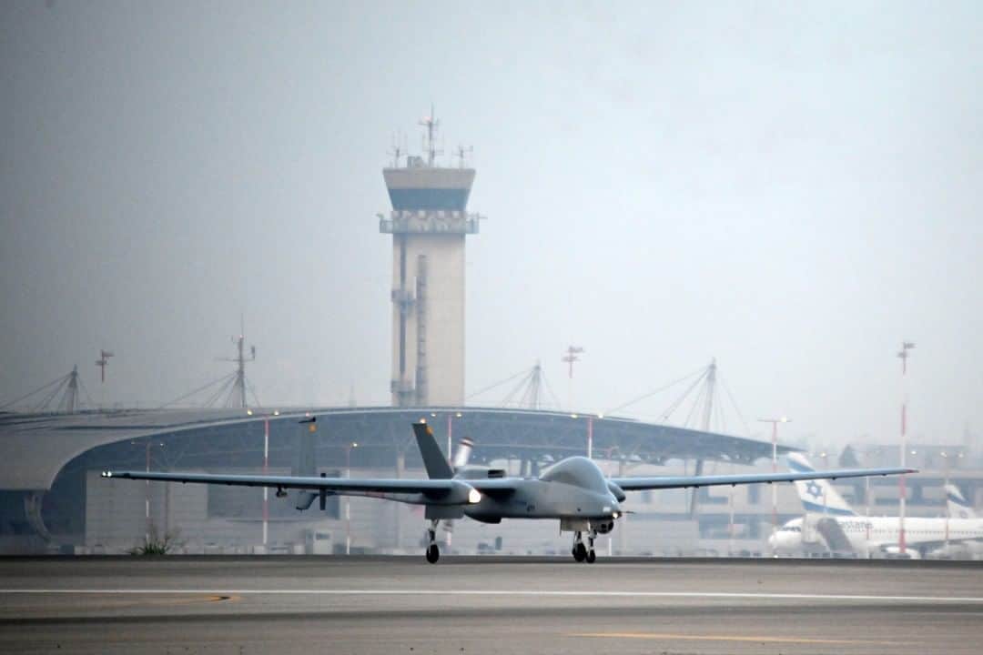 Безпілотник Heron на міжнародному аеропорті. Вересень 2020. Фото: IAI