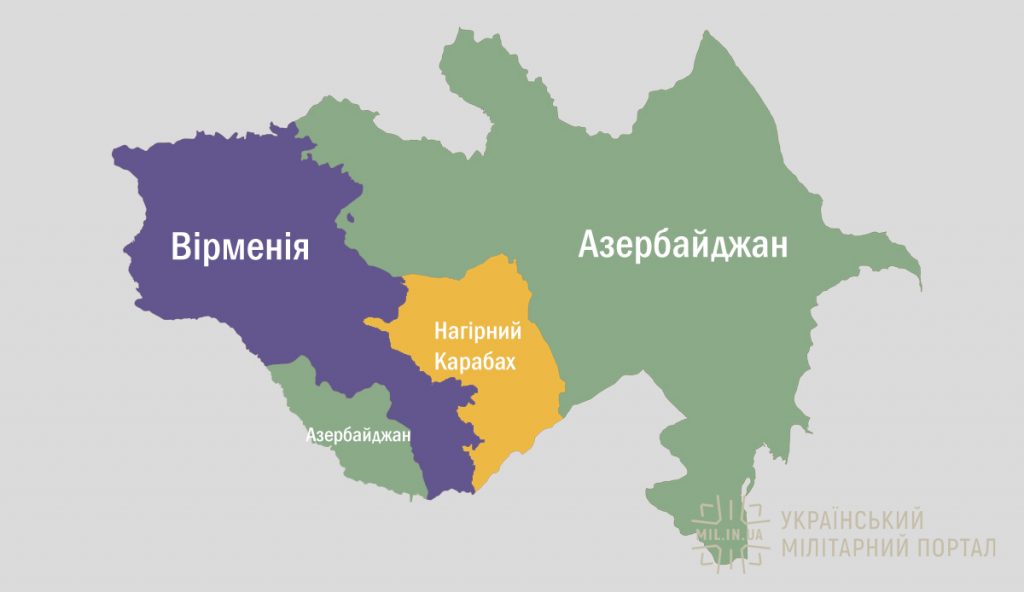 Нагірний Карабах на мапі