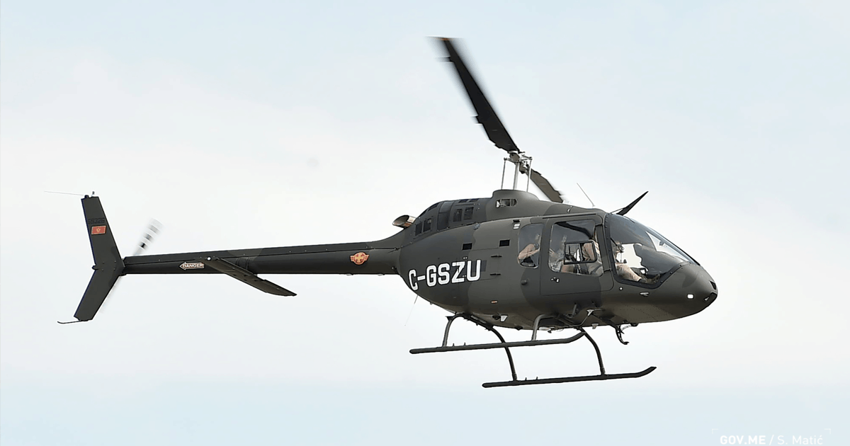 Вертоліт Bell 505 для Чорногорії. Вересень 2020. Фото: МО Чорногорії