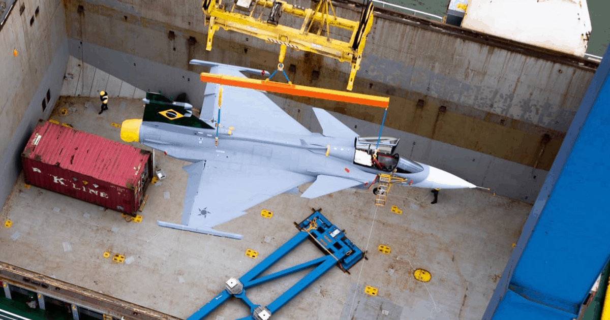 Перший JAS-39 «Gripen E» для ВПС Бразилії. Вересень 2020. Фото: Saab