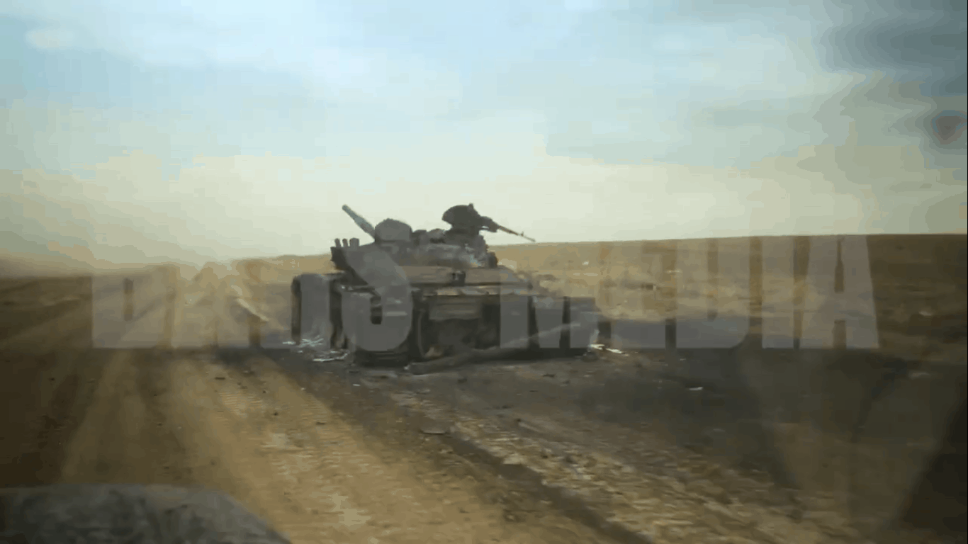 Знищений Т-72 збройних формувань підконтрольних Вірменії