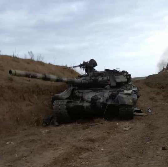 Танк Т-90С покинутий ЗС Азербайджану
