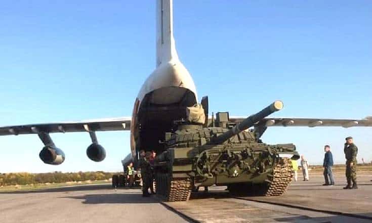 Доставлений з Росії до Сербії танк Т-72МС