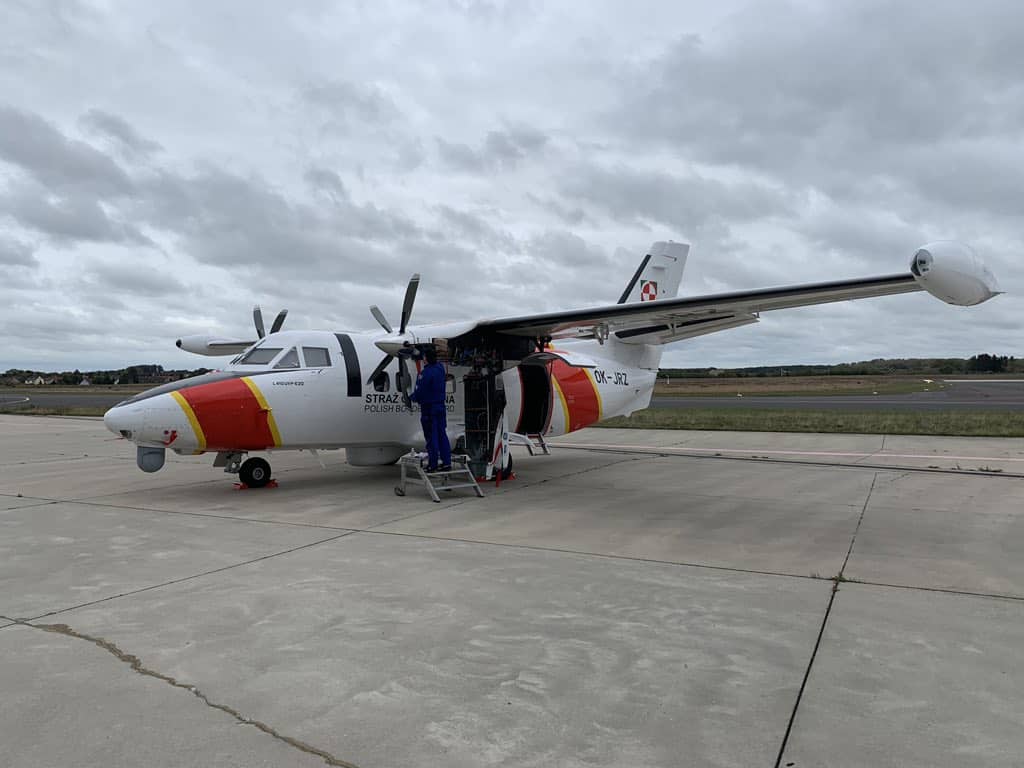 Літак L410 прикордонної служби Польщі після прибуття