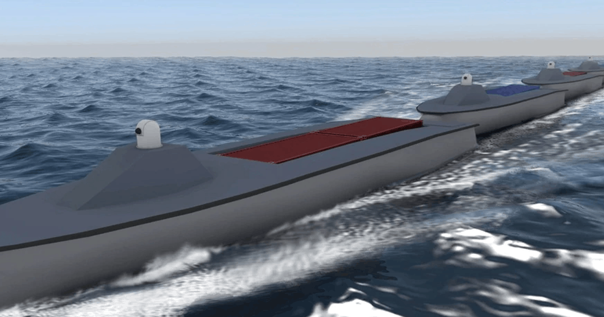 Для флоту США створять «морські поїзди». Ілюстрація «морських поїздів» від DARPA