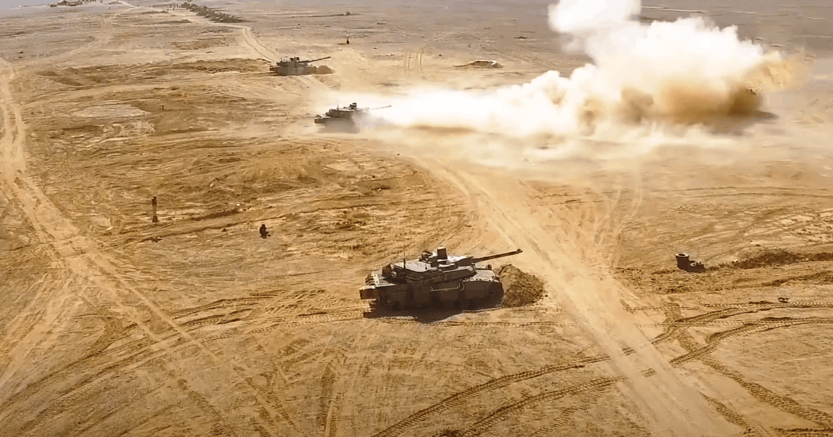 Leclerc tankok a jordániai gyakorlatokon.  2020. október. Fotó: Jordániai Védelmi Minisztérium