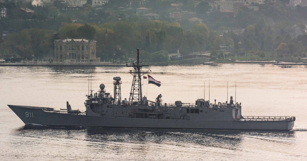 Фрегат типу Oliver Hazard Perry ALEXANDRIA (F911) ВМС Єгипту. Листопад 2020. Фото: Shipspotting Istanbul Strait