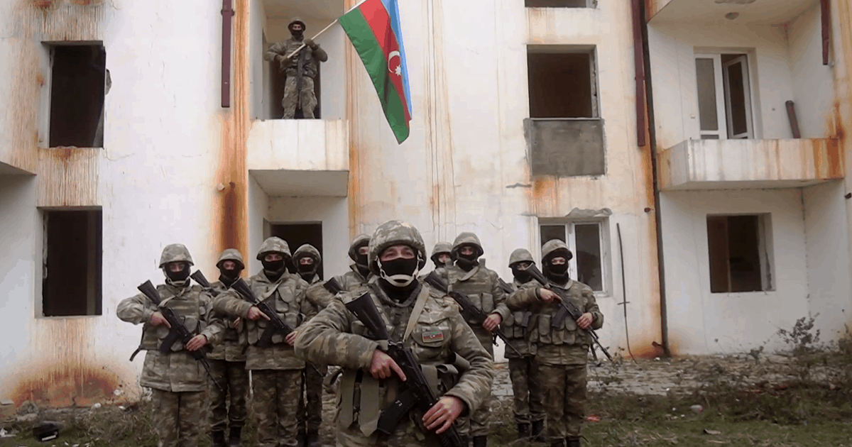 Військові Азербайджану у місті Кельбаджар. Листопад 2020. Фото: МО Азербайджану