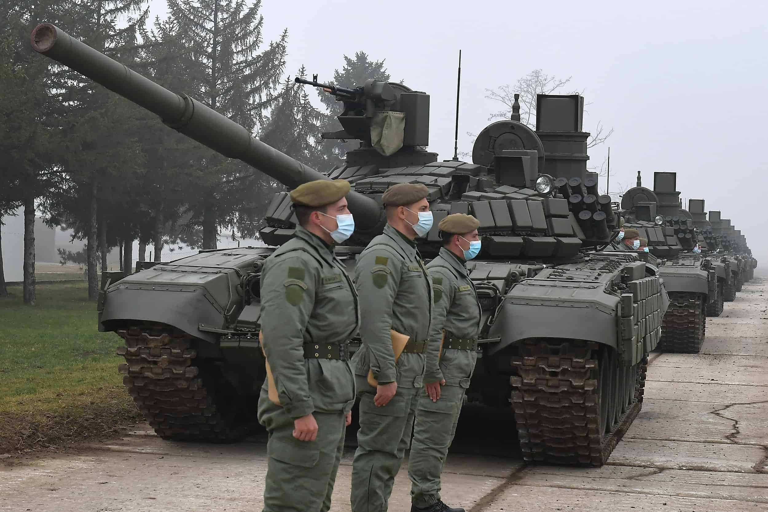Танки Т-72МС Збройних сил Сербії. Листопад 2020. Фото: МО Сербії