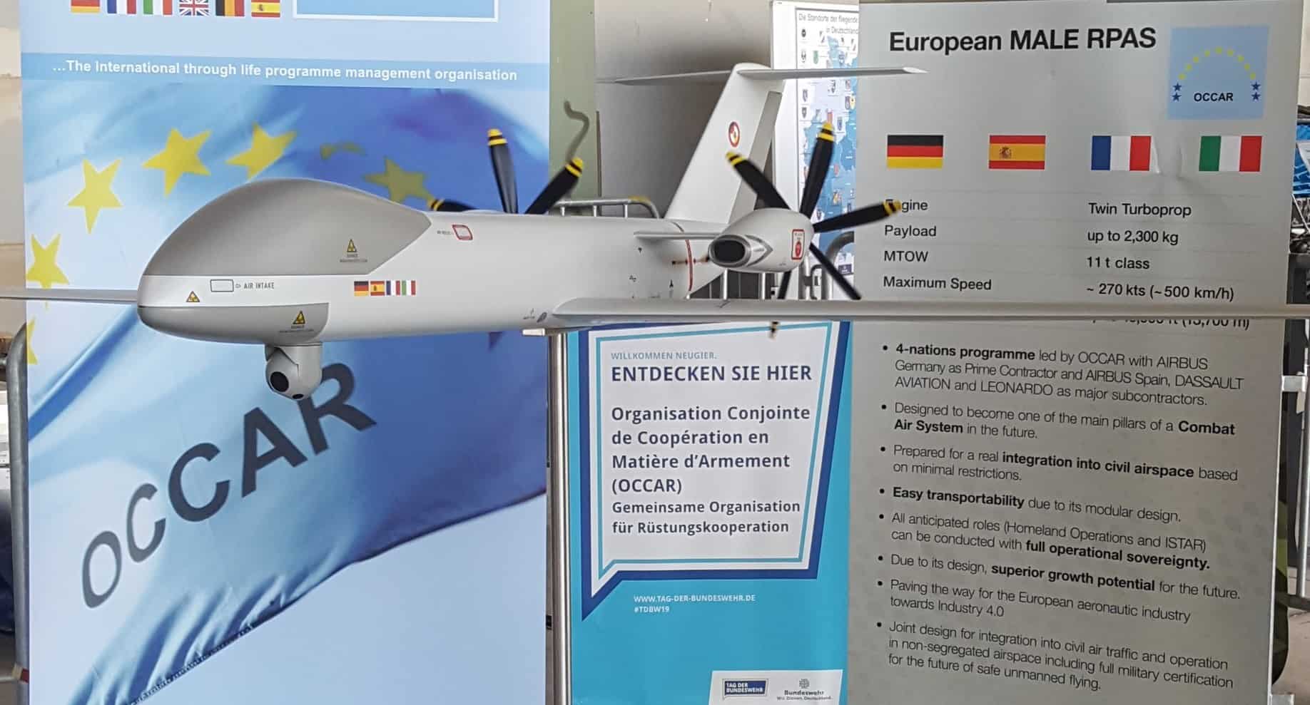 Макет та характеристики європейського безпілотника MALE RPAS. Фото з відкритих джерел