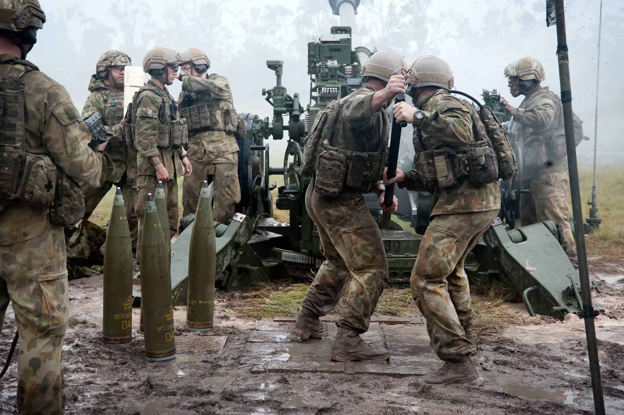 Артилеристи Австралії на навчаннях. Фото: ЗС Австралії