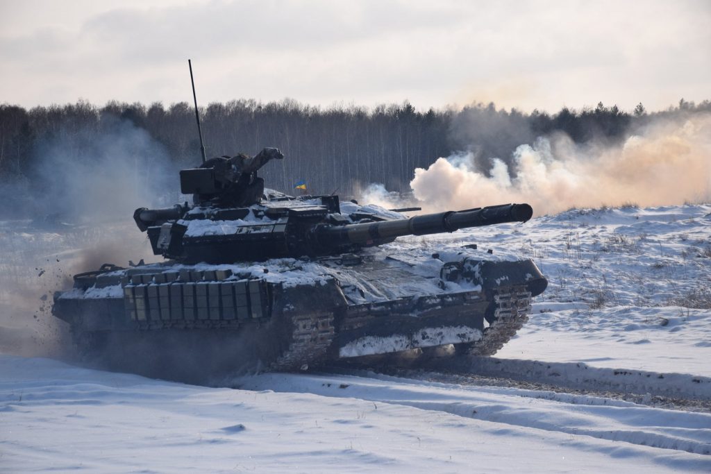 Танк Т-64БВ 1 ОТБр. Січень 2021. Фото: ЗСУ