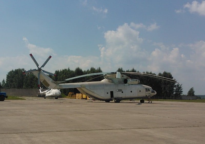 Білоруський Мі-26 виставлений на продаж під час ремонту на Оршанському авіаційному заводі