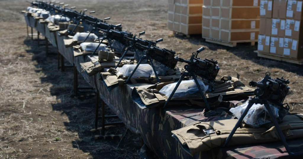 Американські кулемети M249 Збройних сил Грузії. Лютий 2021