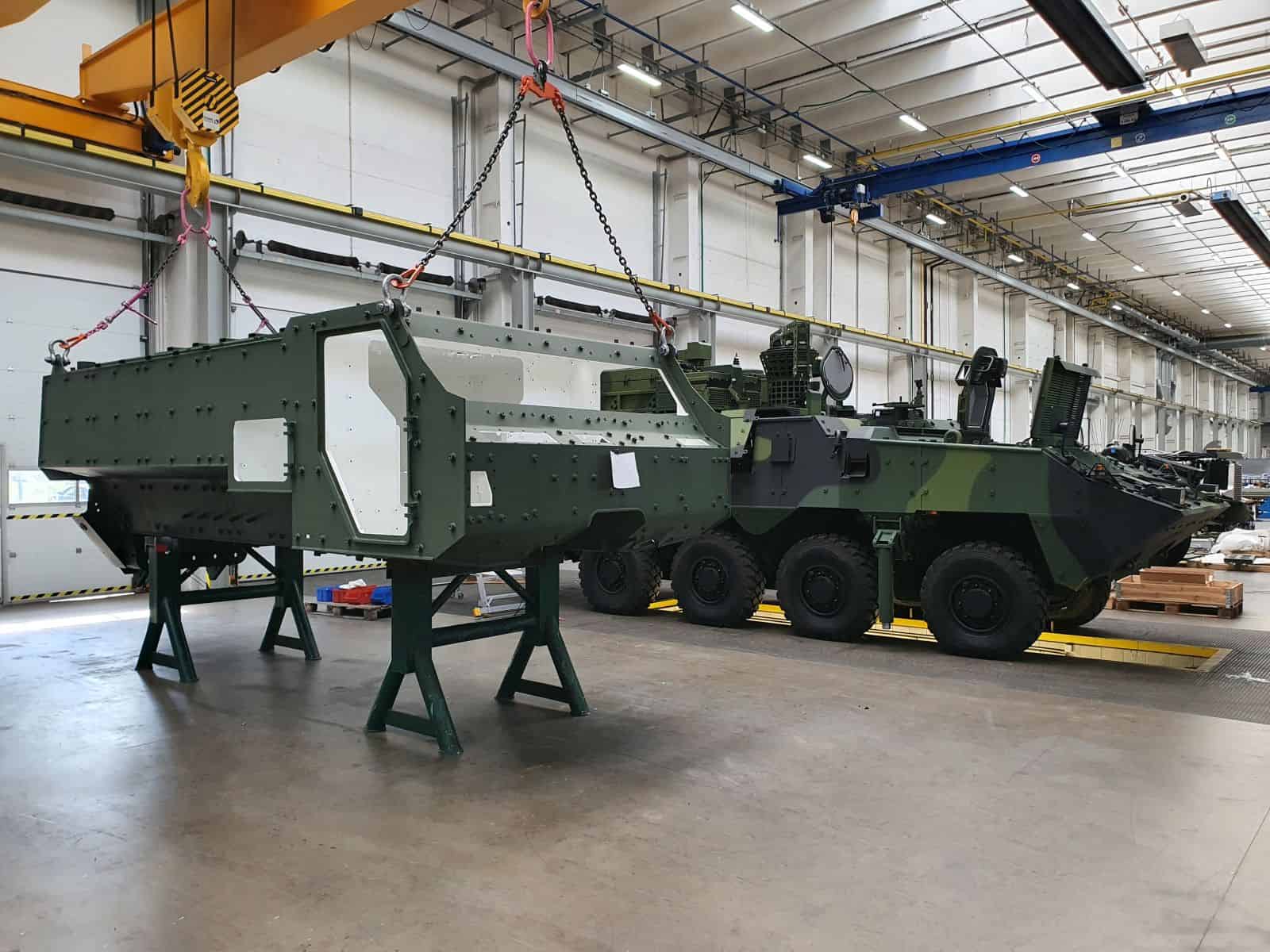 Броньований корпус бронемашини TITUS на заводі Tatra Defence Vehicles (TDV) 