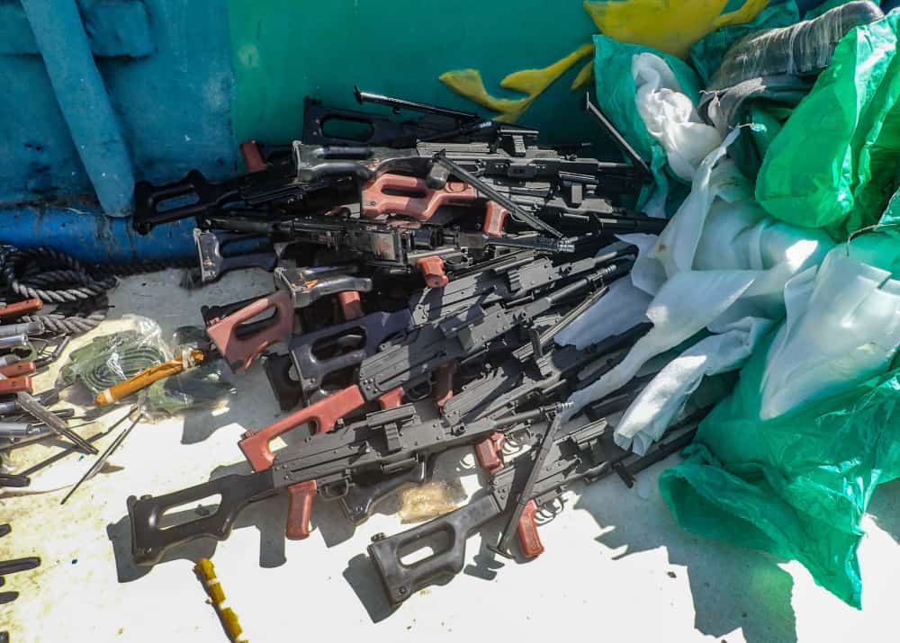 Виявлений незаконний вантаж на судні поблизу Сомалі у лютому 2021 року