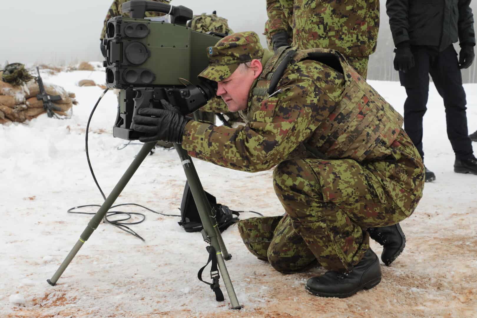 Стрільби естонських військових з протитанкових ракетних комплексів Spike LR