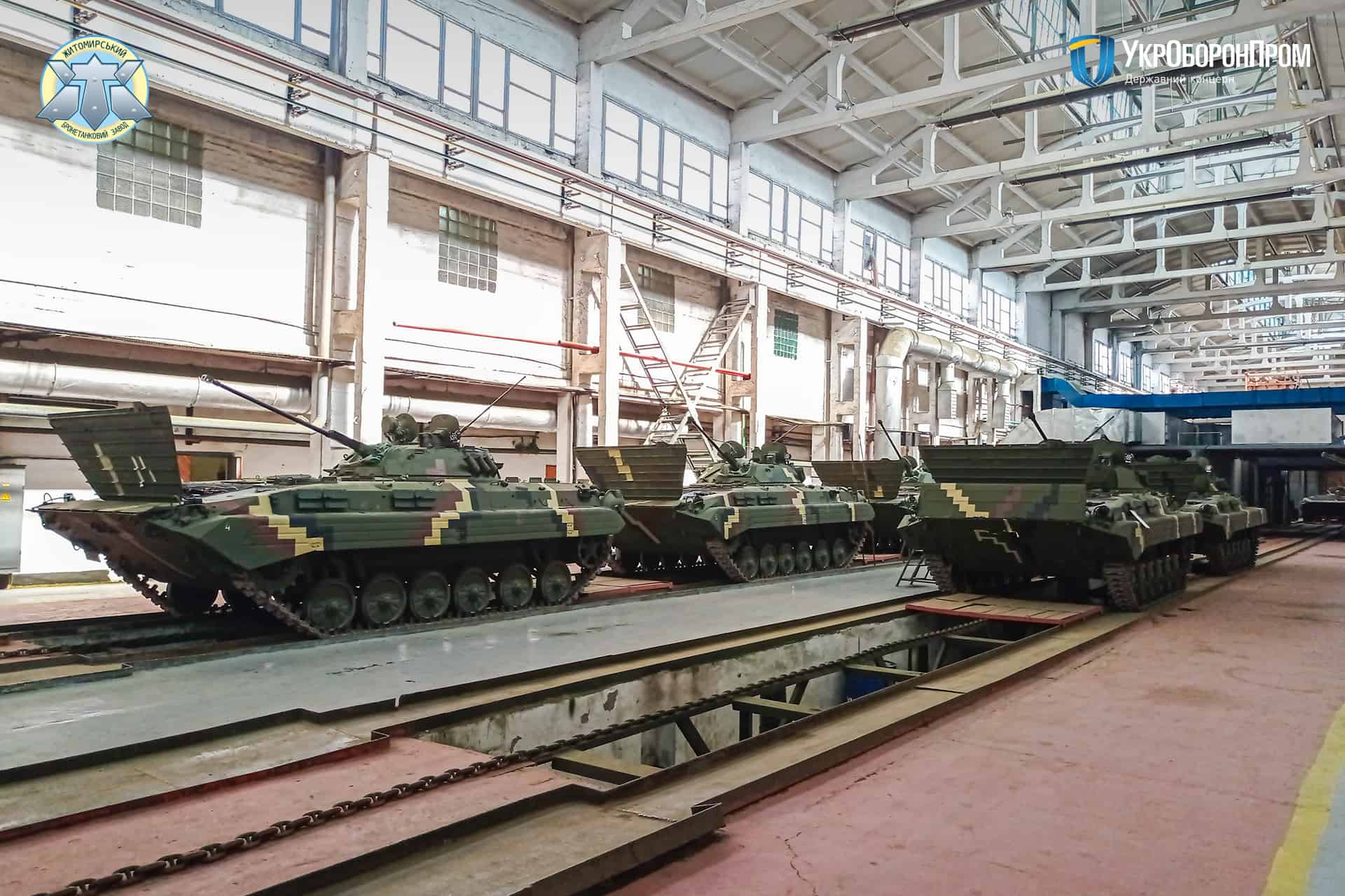 Бойові машини піхоти БМП-2 відремонтовані на ДП «Житомирський бронетанковий завод»