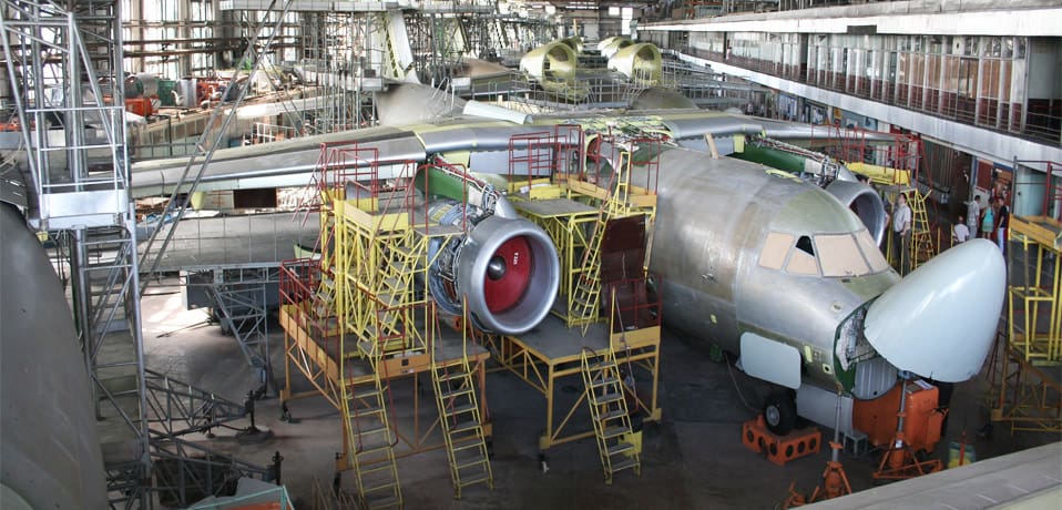 Процес виробництва літаків Ан-74 на ХДАВП