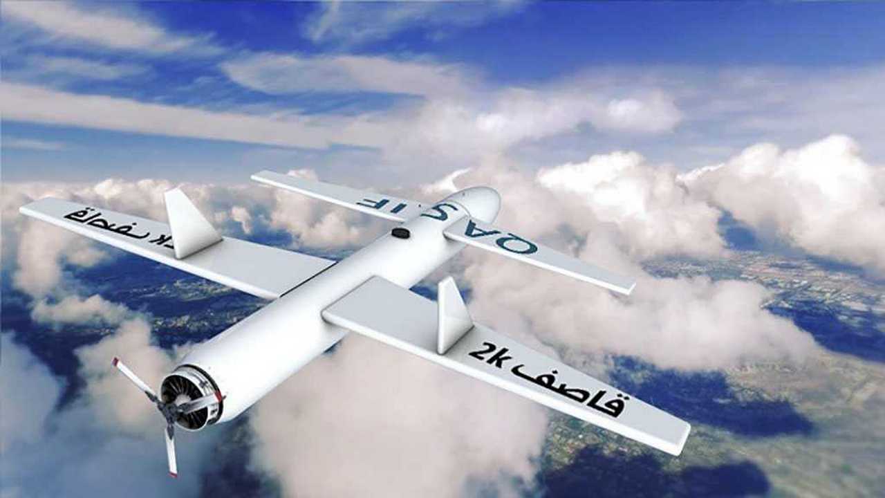 Візуалізація дрону-камікадзе Qasef-2K