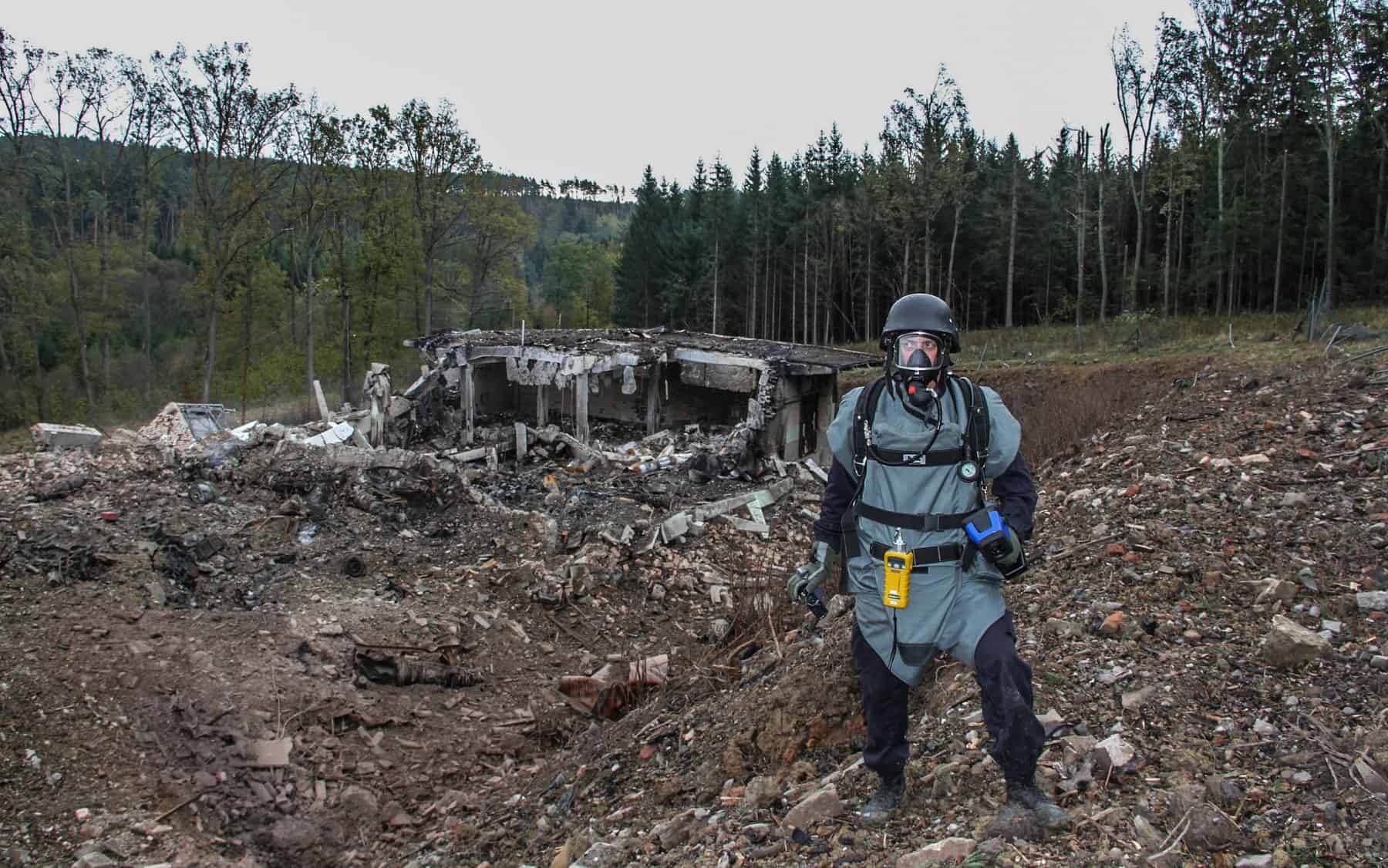 Ліквідація наслідків вибуху складу боєприпасів в Врбетиці, Чехія, 2014 рік