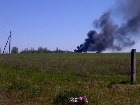 Пожежа на аеродромі в Краматорську