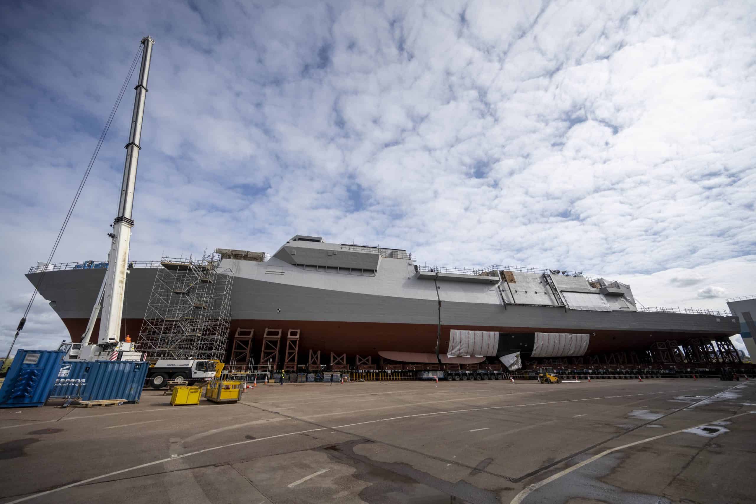Корпус майбутнього фрегату HMS Glasgow проєкту Type 26