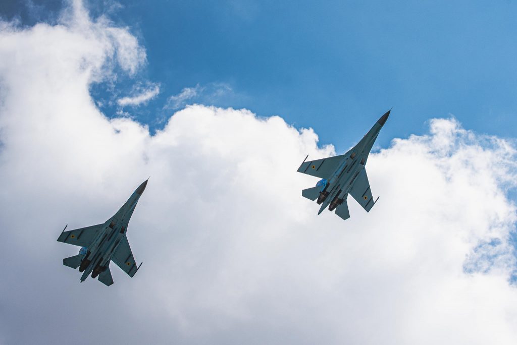 Пара винищувачів Су-27. Серпень 2021. Фото: ЗСУ
