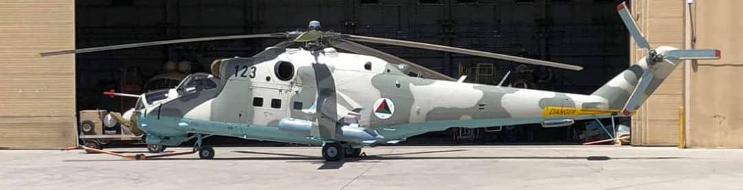 Ударний гелікоптер Мі-24 Повітряних сил Афганістану переданий Індією у травні 2019 року
