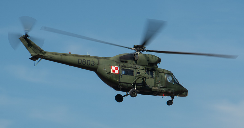 Польський багатоцільовий вертоліт PZL W-3WA на навчаннях "Ryś-21". Вересень 2021. Фото: Міноборони Польщі