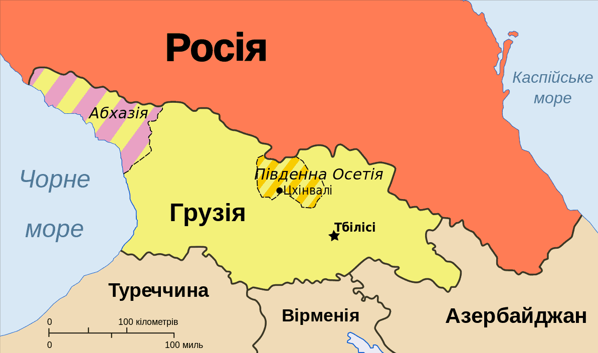 Мапа за темою: Грузія/Абхазія/Південна Осетія