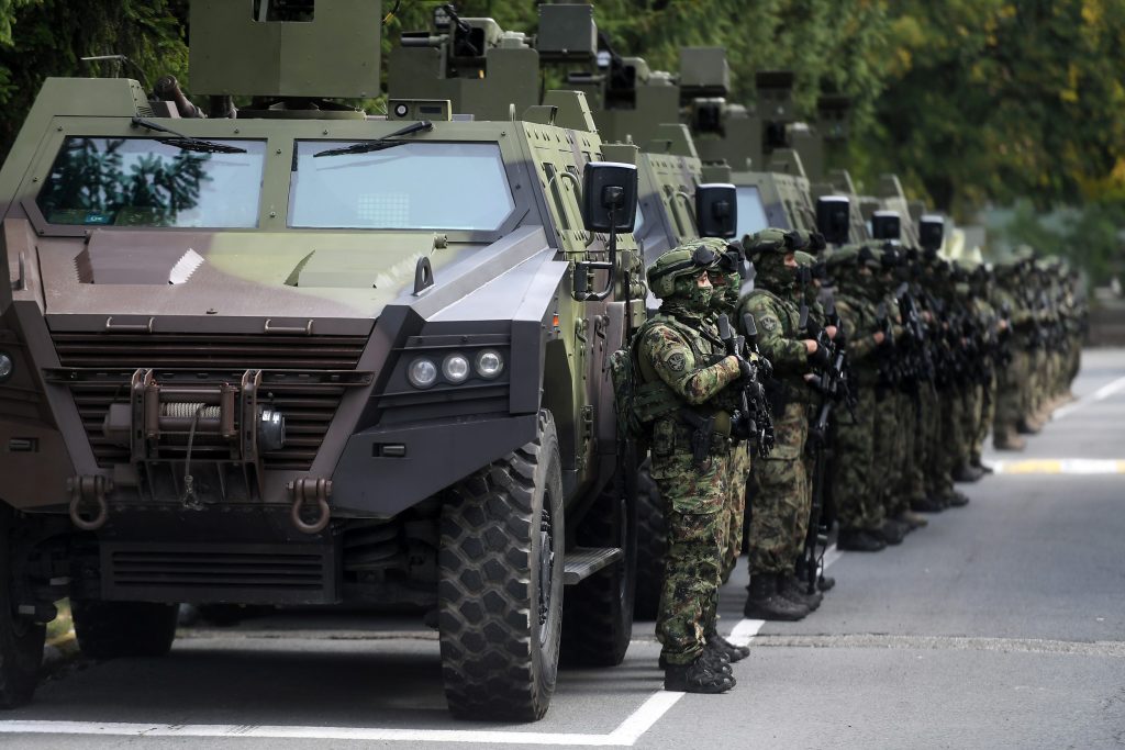 Частини Збройних сил Сербії на кордоні з Косово. Вересень 2021. Фото: МО Сербії