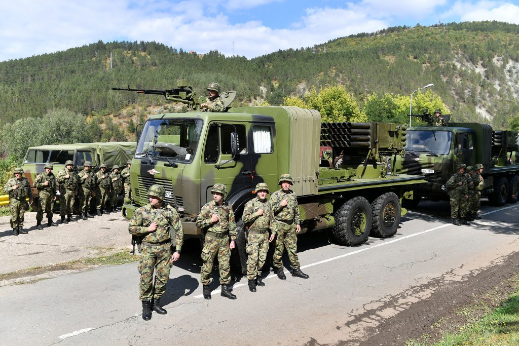 Частини Збройних сил Сербії на кордоні з Косово. Вересень 2021. Фото: МО Сербії
