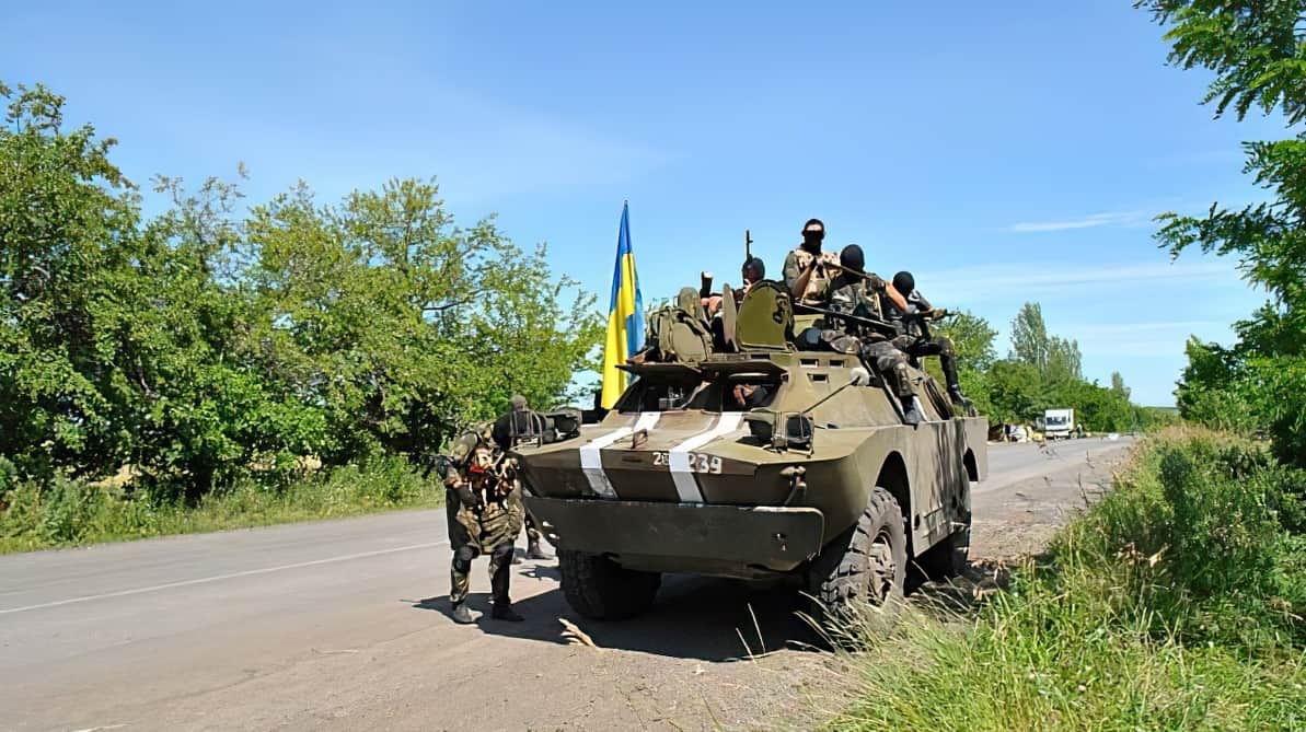 БРДМ-2 40-го окремого мотопіхотного батальйону «Кривбас». Червень 2014 рік