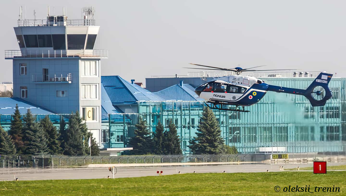 Шостий гелікоптер H145 D3 для Нацполіції. Жовтень 2021. Фото Олексія Треніна 