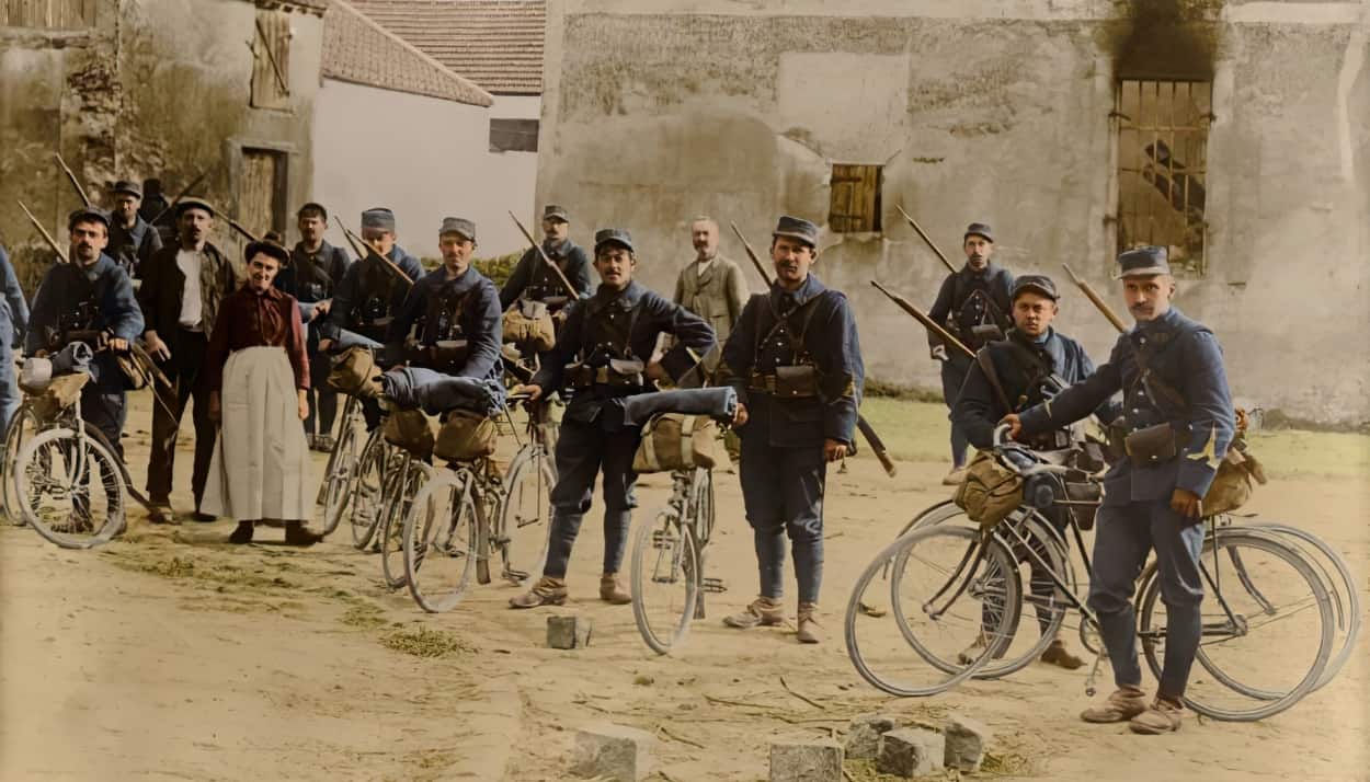 Французькі солдати під час Першої світової війни. 1914 рік